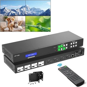 MT-VIKI 4x4 HDMI Matrix Switch 4K 30hz 4 in 4 out Umschalter 3D mit Web GUI RS232 - Bild 1 von 11
