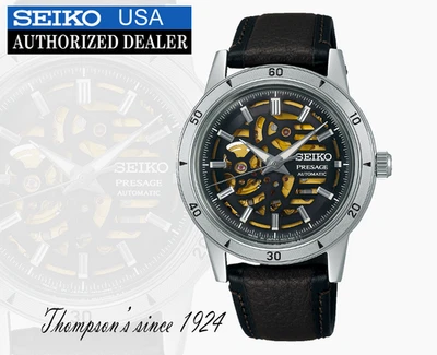 Seiko Presage Style años 60 SSA461 nuevo en caja correa de cuero Foto 1 de 3