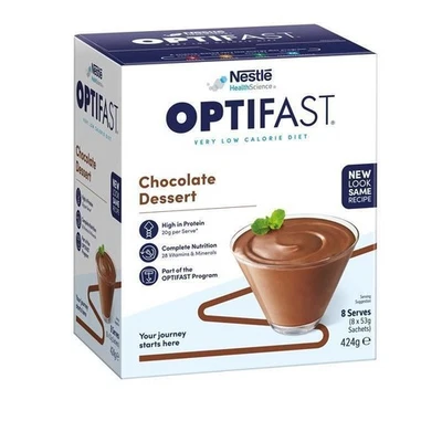 Optifast VLCD Dessert Chocolate 8 x 53g Sachets - image 1 of 4