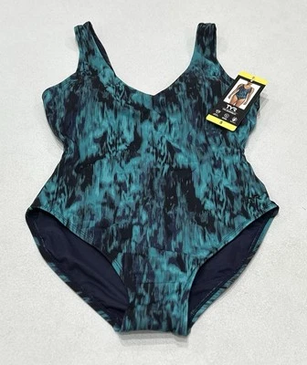 Maiô feminino TYR peça única, verde, tamanho P - Imagem 1 de 2