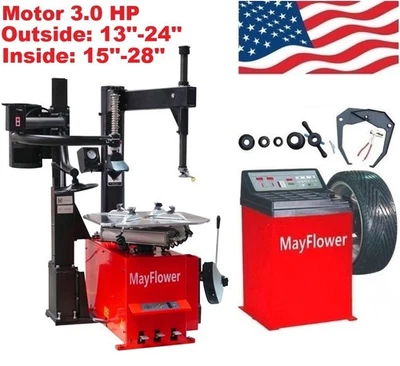 3.0 HP Automatic Tire Changer Wheel Balancer Combo 980 800 with 300 Assist Arm - Image 1 of 4