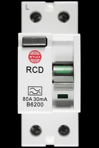 WYLEX 80 AMP 30mA DOUBLE POLE RCD TYPE A WRDS80/2 B6200 - Picture 1 of 6