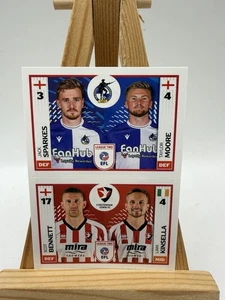 PANINI EFL 2025 - 26  STICKER Bristol Rovers/Cheltenham Town #704B #721A - Picture 1 of 4