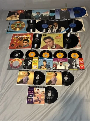 ELVIS PRESLEY 45, EP & LP RECORD COLLECTION (15) Love Me Tender, Creole & More Foto 1 de 4