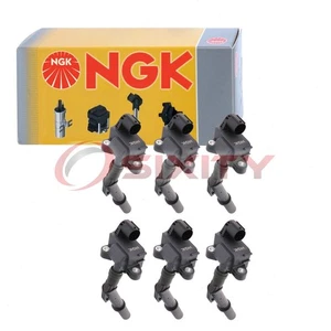 6 pc NGK Ignition Coils for 2015-2016 Mercedes-Benz E300 3.5L V6 Spark Plug zr - Picture 1 of 5