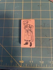 Vintage ältere Dame Oma Stampa Barbara Stempel 1987 - Bild 1 von 3