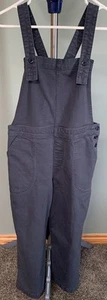 Patagonia Navy Blue Cropped Wide Leg Bibs Womens Size 8 - Picture 1 of 11