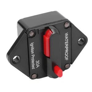 (30A)DC 32V Circuit Breaker With Manual Reset For Car Marine Boat Truck RV ATV - Photo 1/12