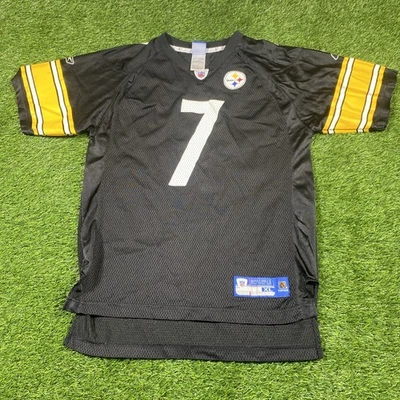 Camiseta Ben Roethlisberger Pittsburgh Steelers Reebok Youth XL 18/20 Negra #7 NFL Foto 1 de 4