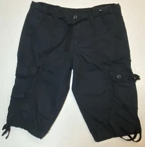 Calvin Klein Damen Cargo Shorts Schwarz Größe Small Mehrere Taschen Knielang - Bild 1 von 6