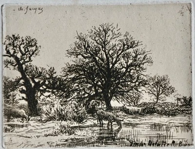 CHARLES JACQUES (1813-1894) EAU FORTE  IMPRIME CHEZ DELATRE  (1880)  /16 - Photo 1/2