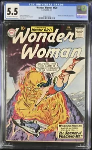 WONDER WOMAN #120 CGC 5.5 PAGINE DA BIANCO SPORCO A BIANCO DC COMICS 1961, custodia nuova! - Foto 1 di 2