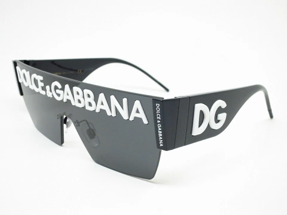 Dolce&Gabbana DG2233 01/87-43 Metal Frame Men's Sunglasses - Gray/Black