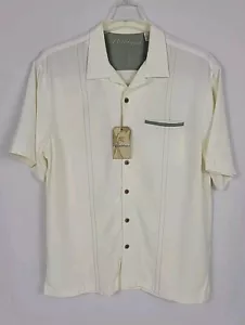 Caribbean Camp Hemd Gr. L Off White Kurzarm geknöpft neu mit Etikett - Bild 1 von 10