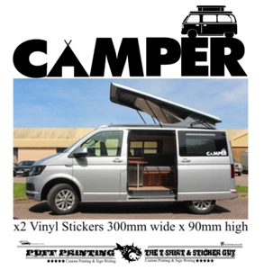 Camper Van Vinyl Stickers Car Van Transporter Camper funny 4x4 dub Decals - Picture 1 of 2