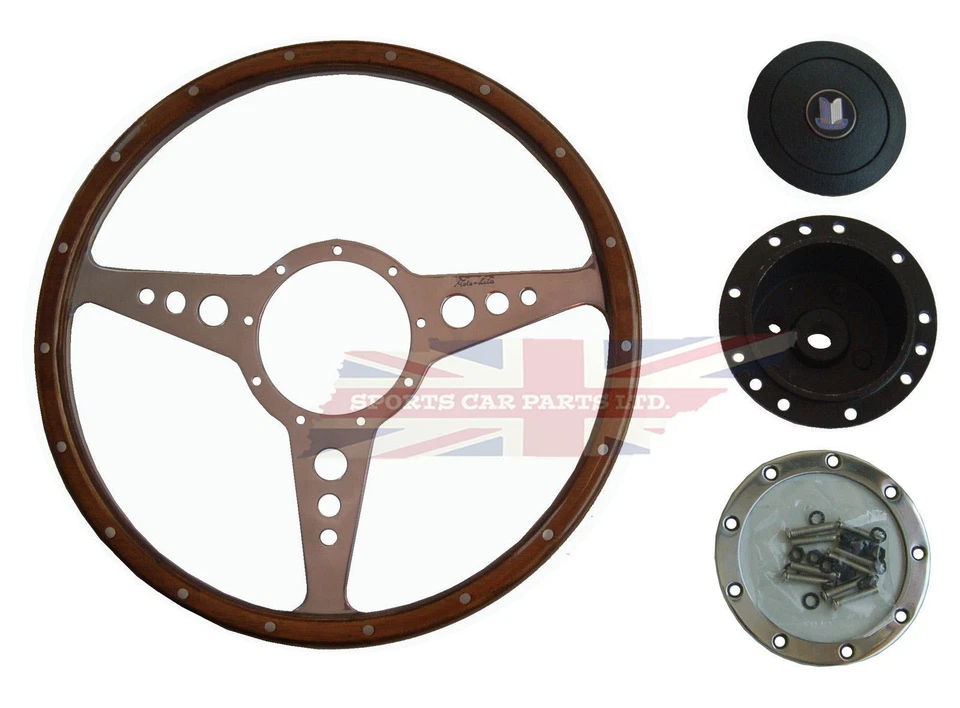 Nuevo Volante y Adaptador Madera Moto-Lita 14" Triumph Stag 1970-77 Moto Lita Foto 1 de 2