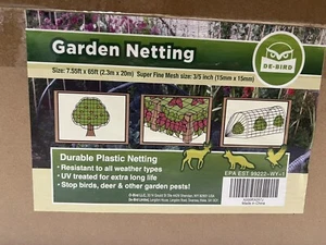 Garden Netting, 7.55 Ft X 65ft Safe Against Bird, Deer & Other Pests - Picture 1 of 1