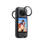 2 x étui coque de protection pour objectif adhésif pour appareil photo de sport Insta360 One X3