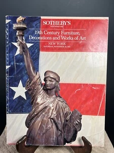 Sotheby's New York 19th Century Furniture decorations & Art November 30, 1985 - Imagen 1 de 4