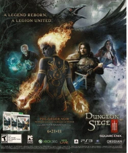 2011 Dungeon Siege III Video Game Vintage Print Ad - Picture 1 of 1
