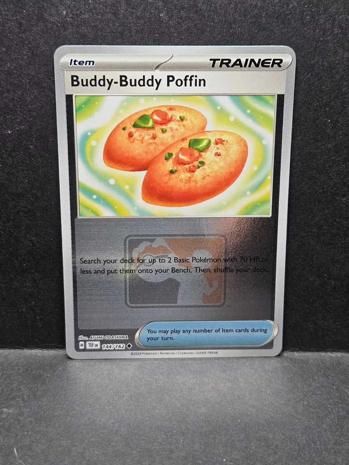Pokemon TCG Buddy-Buddy Poffin 144/162 Temporal Forces League Promo - Image 1 of 1