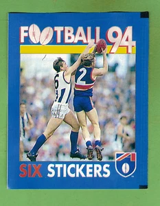 #TT. UNOPENED 1994 SELECT AFL STICKER PACK - KANGAROOS & BULLDOGS FRONT - Bild 1 von 2