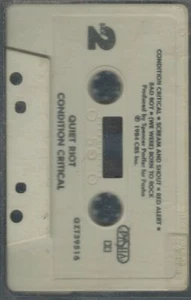 Quiet Riot Condition Critical Cassette Tape 1984 - Picture 1 of 2
