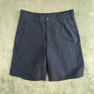 Izod Shorts Youth 16 (28x9) Navy Blue Bermuda Flat Front Chino School Wear - Picture 1 of 13