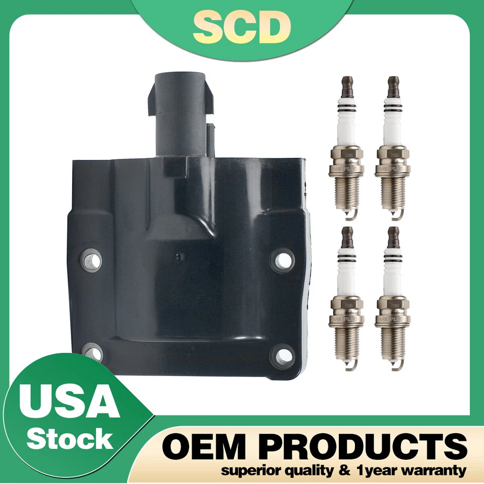 Ignition coil & Spark Plug for Toyota Camry Pickup Lexus SC400 LS400 90919-02197 Foto 1 de 4