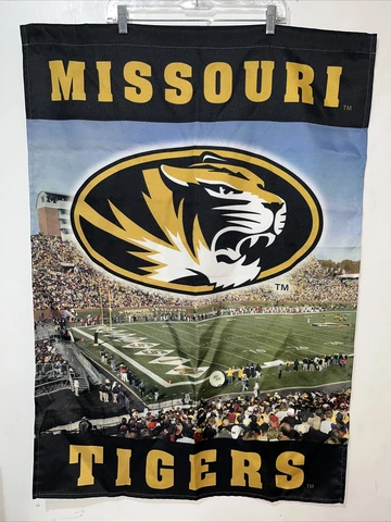 Mizzou Missouri Tigers Football Flag Banner 40 x 27.7 In Multicolor Stadium Logo Cover