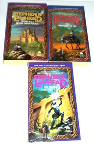 Stephen Lawhead Dragon King Trilogy Warlords Nin Hall Dragon King Sword Flame PB - Picture 1 of 5