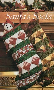 Santa's Socks Quilt Pattern Pieced LA - Picture 1 of 1
