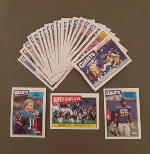 1987 Topps New York Giants Juego Completo Equipo 23 Taylor, ¡Campeones del Super Bowl Simms! - Imagen 1 de 1