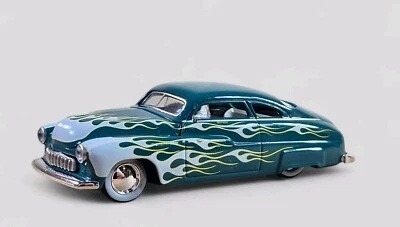 1949 MERCURY CUSTOM COUPE Diorama Collectible DieCast Model Car 1:64 Green LOOSE - Image 1 of 4