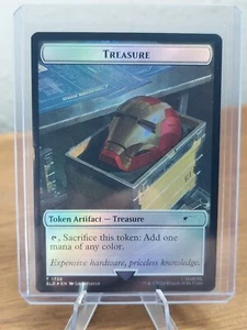 Iron Man Treasure Token C Foil #1736 | SLD Secret Lair Drop | MTG - Foto 1 di 2