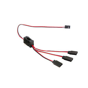 Ein bis drei Schalter Kabel Y Line mit Schalter für TRX-4 SCX10 RC Raupen Auto