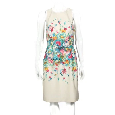 Vestido floral crema Anthropologie Maeve Tea Garden para mujer talla 6-387 Foto 1 de 4