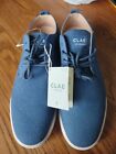 New ~Men's Blue CLAE Los Angeles Canvas Sneakers~Size 9.5~Tie Up~NWT