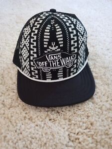 Vans Off The Wall Classic Patch Nordic Knit Snapback Trucker Hat Cap 