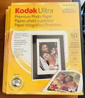 New, Factory Sealed Box of Kodak Ultra Premium Photo Paper, 50 Sheets, 8.5” x 11