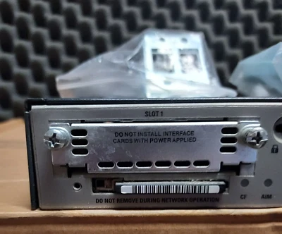 Cisco 1841 Terminal Access Server 15.1 HWIC-16A CAB-HD8-ASYNC 2511 1-YR WARRANTY - Image 1 of 4