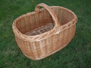 Einkaufskorb, Erntekorb aus gesottener Weide, Autokorb - Bild 1 von 2