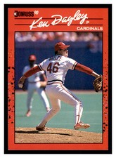 1990 Donruss #281 KEN DAYLEY St. Louis Cardinals ~F4P