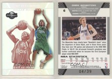 2007-08 Topps Co-Signers Silver Red Foil /39 Dirk Nowitzki Josh Howard #6.2 HOF