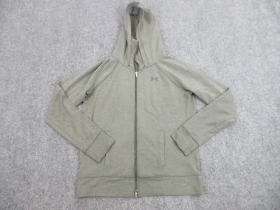 Suéter Under Armour Mujer Mediano Verde Logo Cremallera Completa Sudadera con Capucha Informal Damas Foto 1 de 4