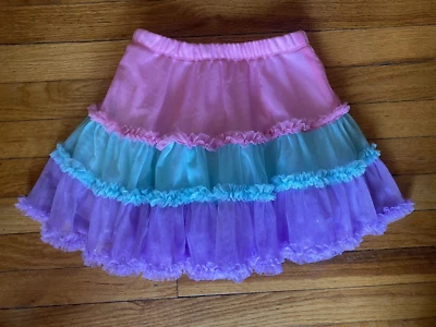 Saia Jona Michelle Meninas Tamanho 6/6X Pastel Brilhante Tutu Babado Primavera Páscoa - Imagem 1 de 4