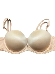 Victoria Secret Multi-way Bra Full Coverage Underwire Multiposition 32C Beige - Picture 1 of 4