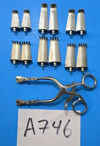 Codman Surgical Cloward Retractor 6" with 12 Blade Attachments - Picture 1 of 7