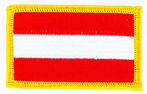 AUFNÄHER Patch FLAGGEN flagge Österreich austria flag Fahne 7x4.5cm - Bild 1 von 1