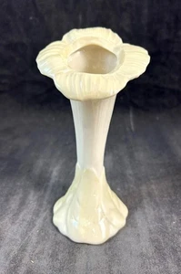 Belleek Pottery Ireland Vases Sunflower Vase 7th Mark Yellow Iridescent Finish - Picture 1 of 6